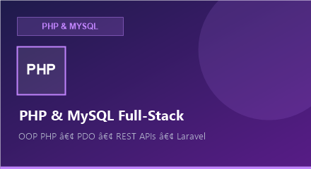 PHP & MySQL Full-Stack
